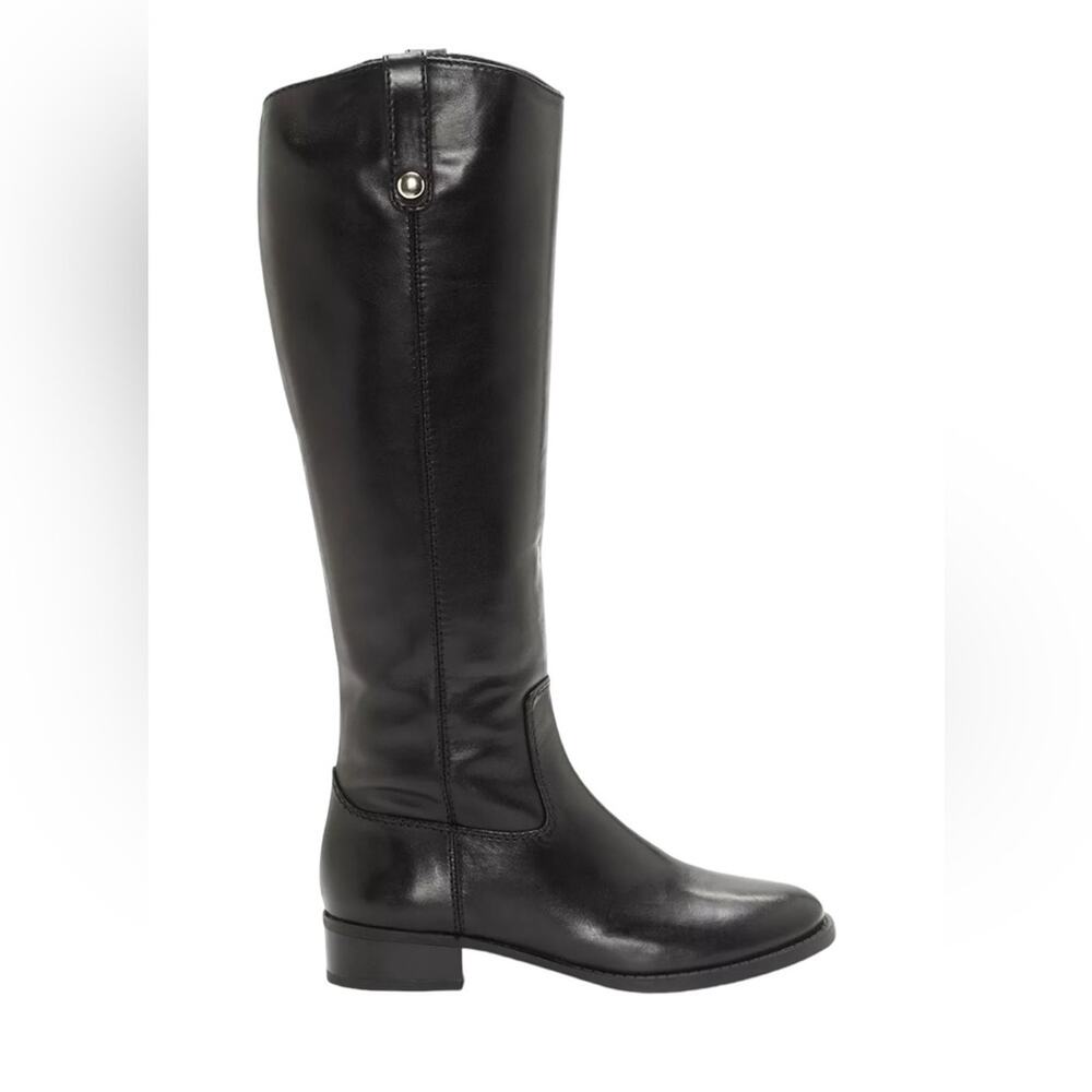 INC International Concepts NEW Size 5 Womens Black Fawne Riding Leather Boots